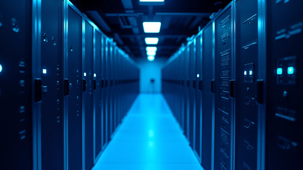 TalTechi satelliidiandmete töötlemise serveriruumi arvutid, roheline LED-valgustus ja teraabaidi andmeid