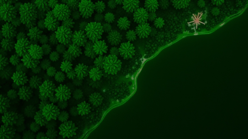 Satelliidipilt Eesti metsast, näha olevad rohelised ja erinevat värvi alad, mis näitavad metsade erinevat tervislikku seisundit ja tihedust